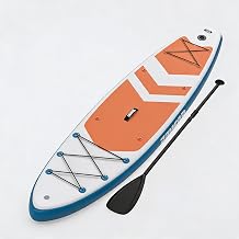 10.6 ft Inflatable Stand Up Paddle Board, Wide Stable PVC SUP Board with Non-Slip Comfort Deck, 25.7LB Lightweight Portable Blow Up Paddleboard for Beginners & All Skill Levels