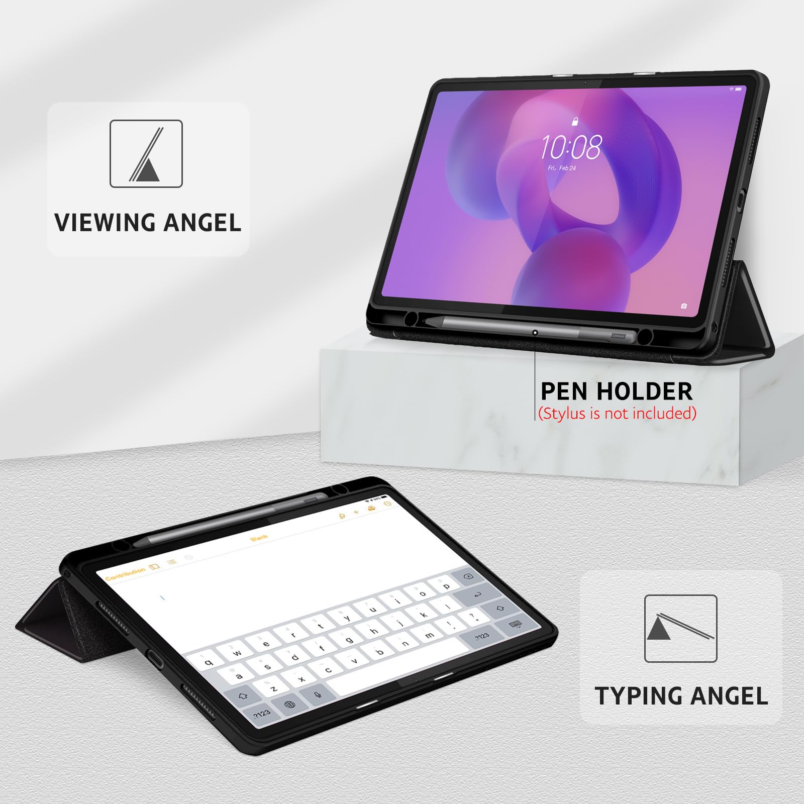 YRH Hoes voor Lenovo Idea Tab met penhouder 11 inch 2025, [Auto Wake YRH Hoes voor Lenovo Idea Tab met penhouder 11 inch 2025, [Auto Wake