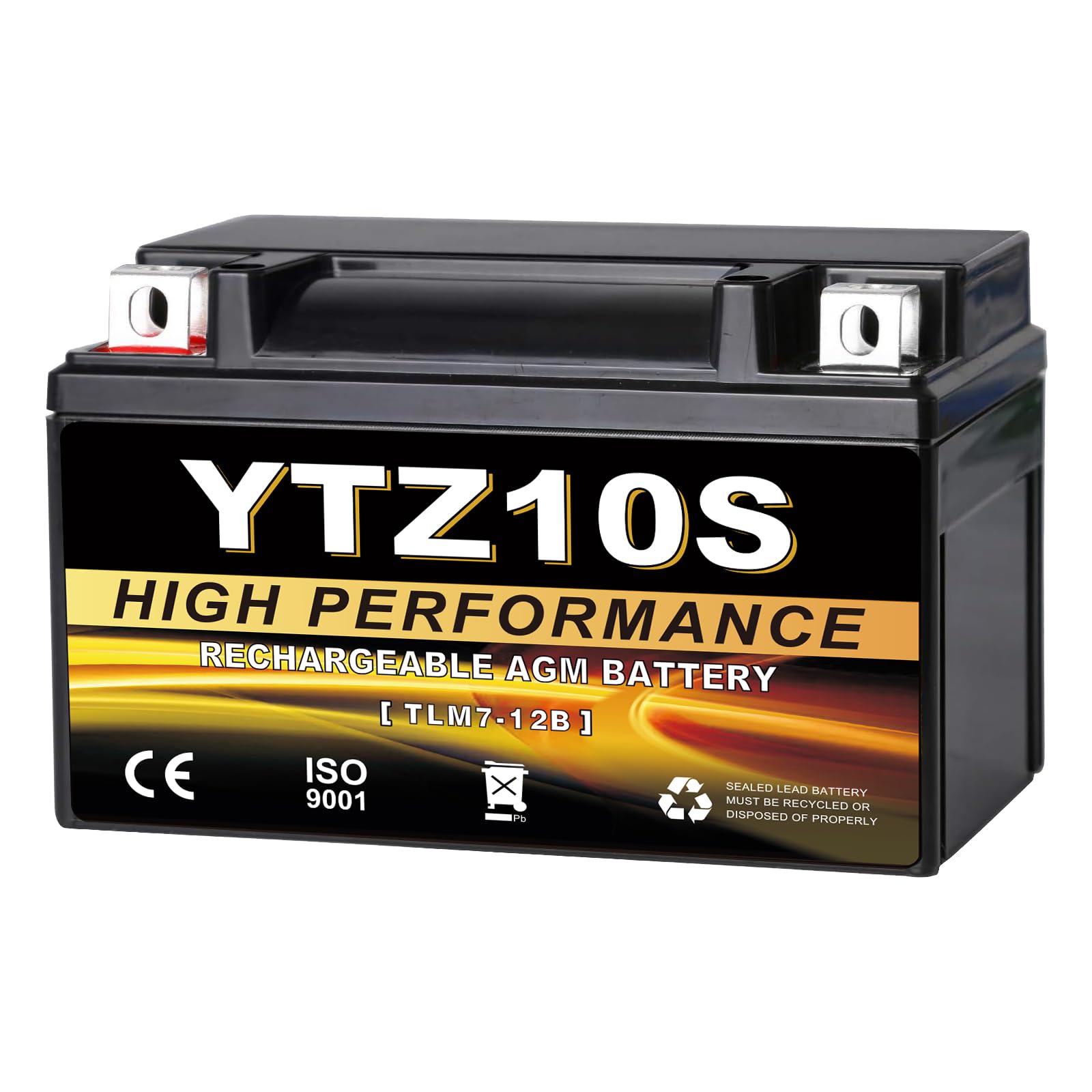 Amazon.com: Daakmax YTZ10S-BS 12V 9Ah AGM Sealed Motorcycle