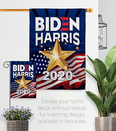 Miniatura 8 de Bandera de Biden Harris 2020 con diseño de águila de presidente de voto, para fiestas de té patrióticas, demócratas, republicanas, de Estados