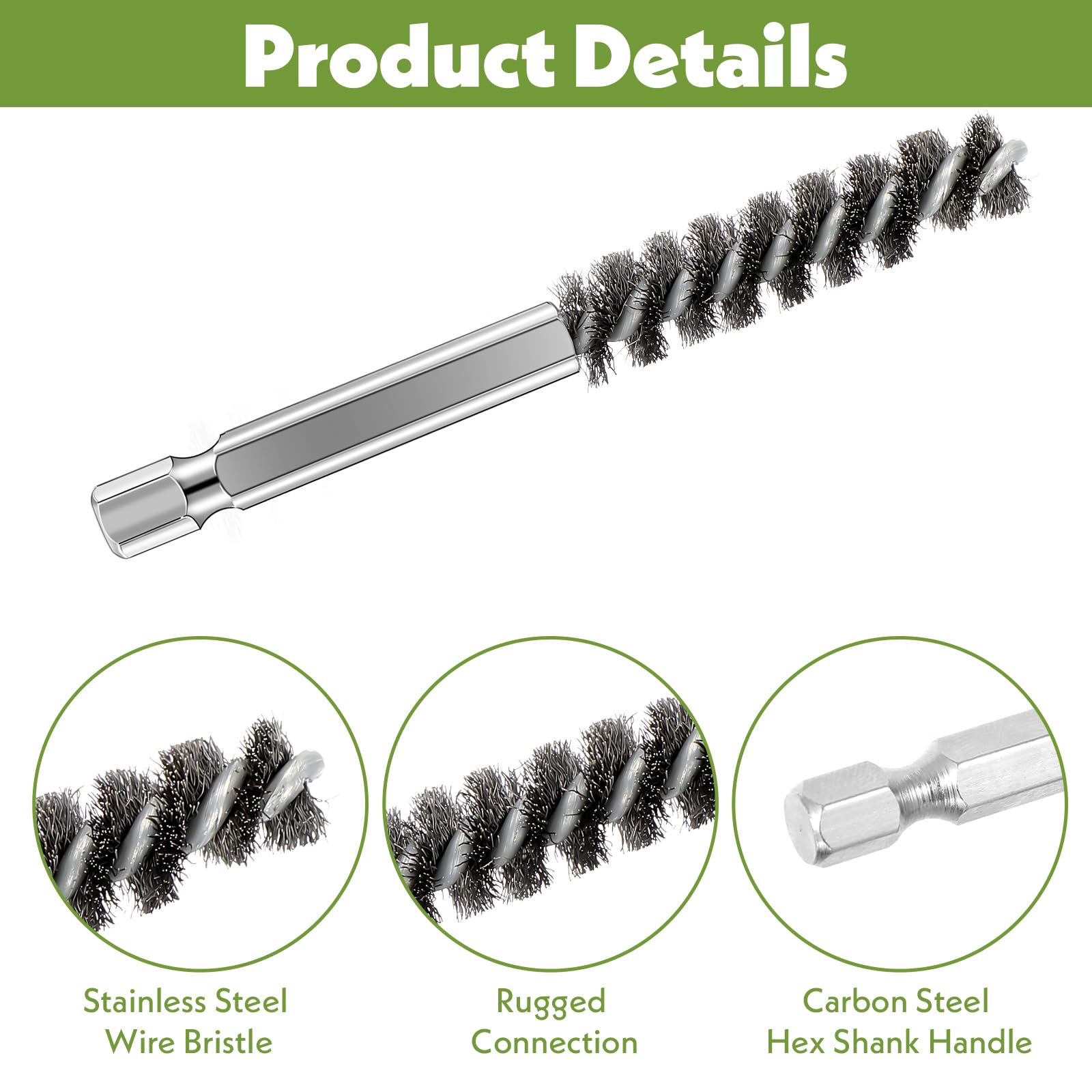 4 Pcs Golf Drill Brush Golf Club Cleaner Brush Golf Club Brush 9mm Wire Brush for Drill Golf Club Cleaning Kit Golf Cleaning Brush with 1/4