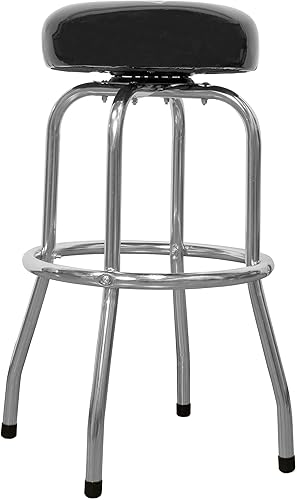 Miniatura 3 de WEN Taburete de bar cromado con capacidad de 300 libras