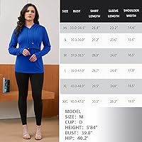 Vista 194 de GINKANA Sudadera con capucha para mujer, manga larga, lactancia materna, ropa casual