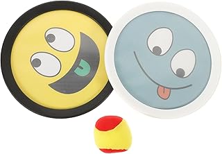 ibasenice 1 Set Beach Toys Beach Plaything Ball Catch Plaything Sticky Ball Parent-Child Cartoon Bouncy Ball