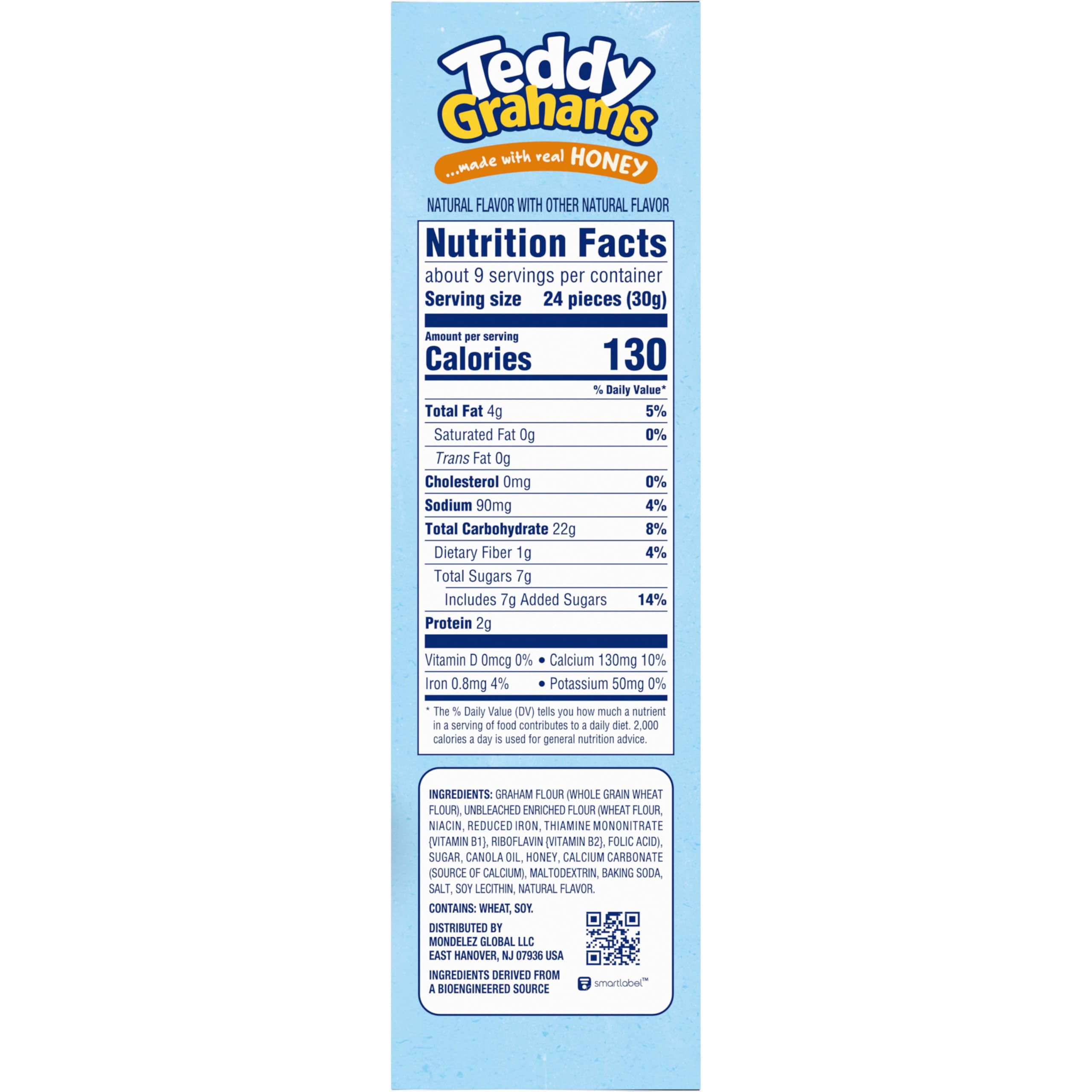 Teddy Grahams Crackers, (Honey, 10-Ounce Boxes, 6-Pack) | Gute Kalziumquelle, 8 g Vollkorn pro 30 g Portion, kein Maissirup mit hohem Fruktosegehalt, künstlicher Geschmack oder Farben