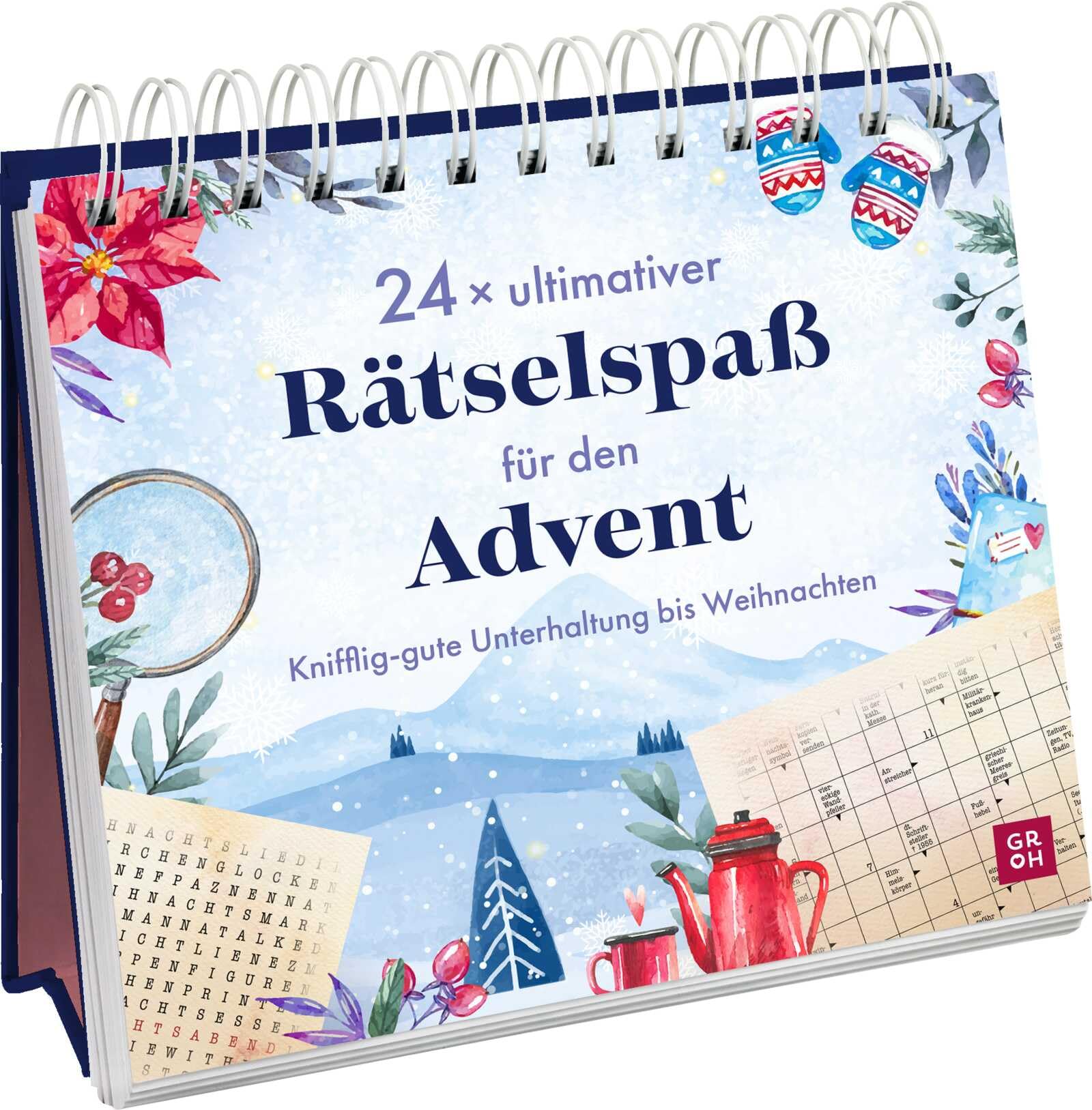 24 x ultimativer Rätselspaß für den Advent: Knifflig-gute Unterhaltung
