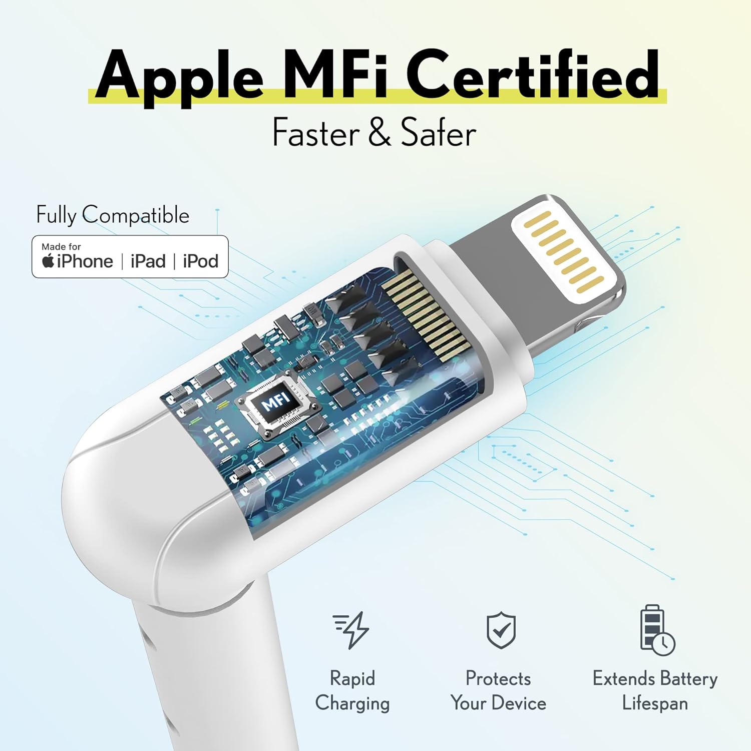 70% Off Everything iPhone Charger Reinforced Cable (2 Pack), Overtime Apple MFi Certified Lightning Cable 6ft Braided Nylon USB Cord for iPhone 13/12/11/Pro/Max/Mini/SE/XR/XS/X/8/7/Plus/6/6S, iPad/iPad Air/Mini, Gray