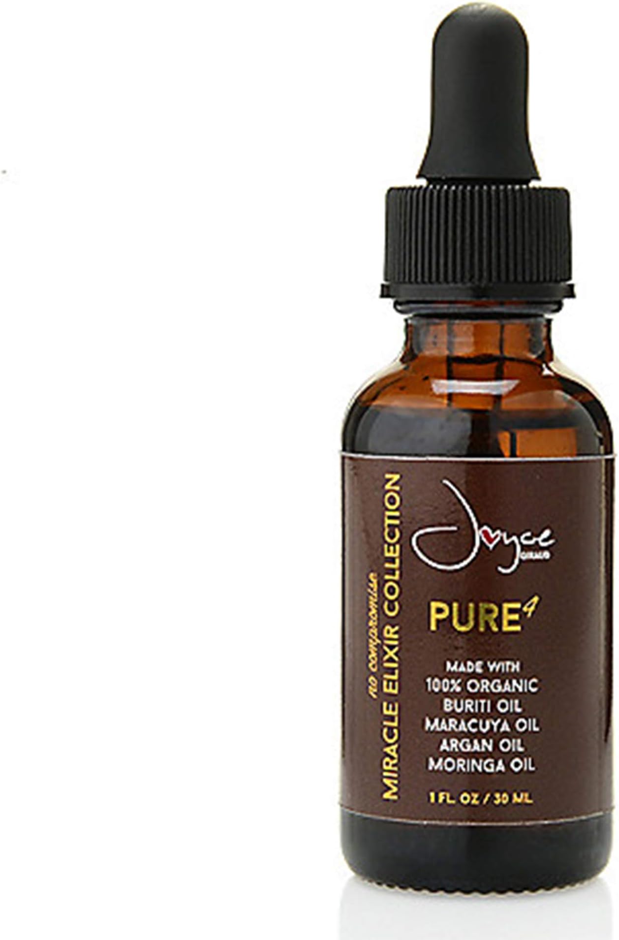 Joyce Giraud 100% Organic Pure4 Skin and Body Oil. Nourish, Refresh, Hydrate, Revitalize, Softens with Argan, Maracuya, Omega's, Vitamin A,C,E, Moringa & Buriti Oil, 1oz
