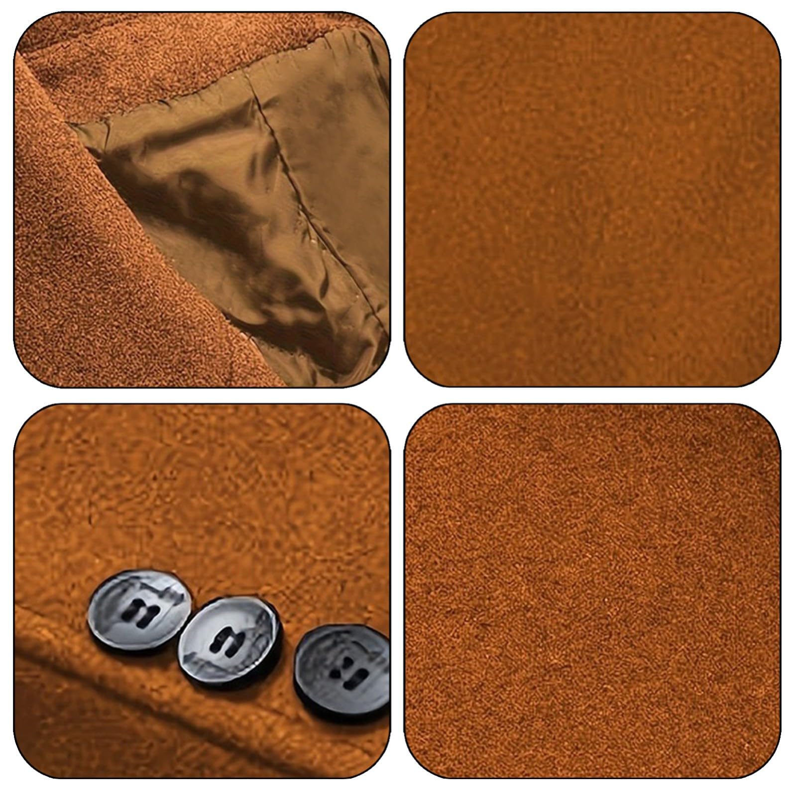 Cappotto in misto lana da uomo casual da lavoro Trench giacca a vento lunga | Soprabito a doppio petto con risvolto dentellato tinta unita Overshirt rigida alla moda capispalla autunno inverno elegante
