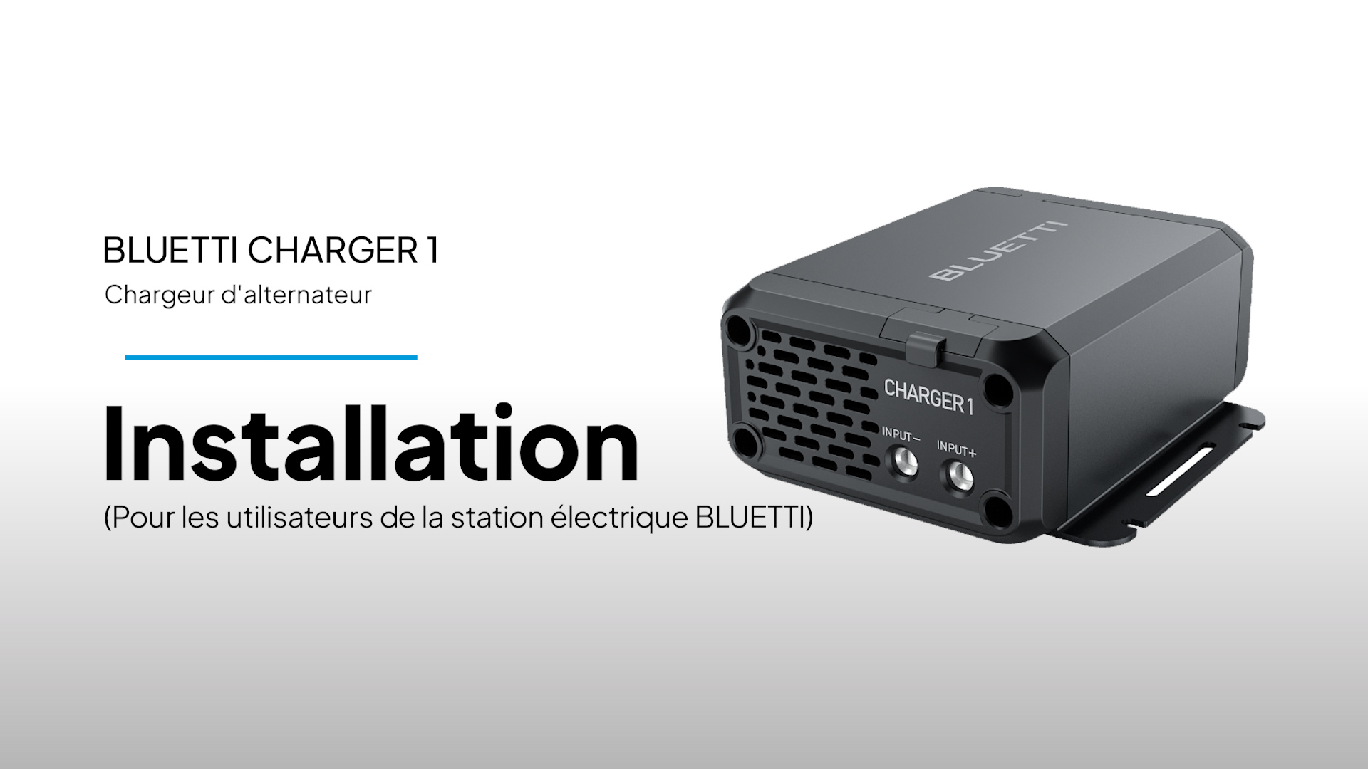 BLUETTI Charger 1 Chargeur d'Alternateur 560W, 6X Plus Rapide Que