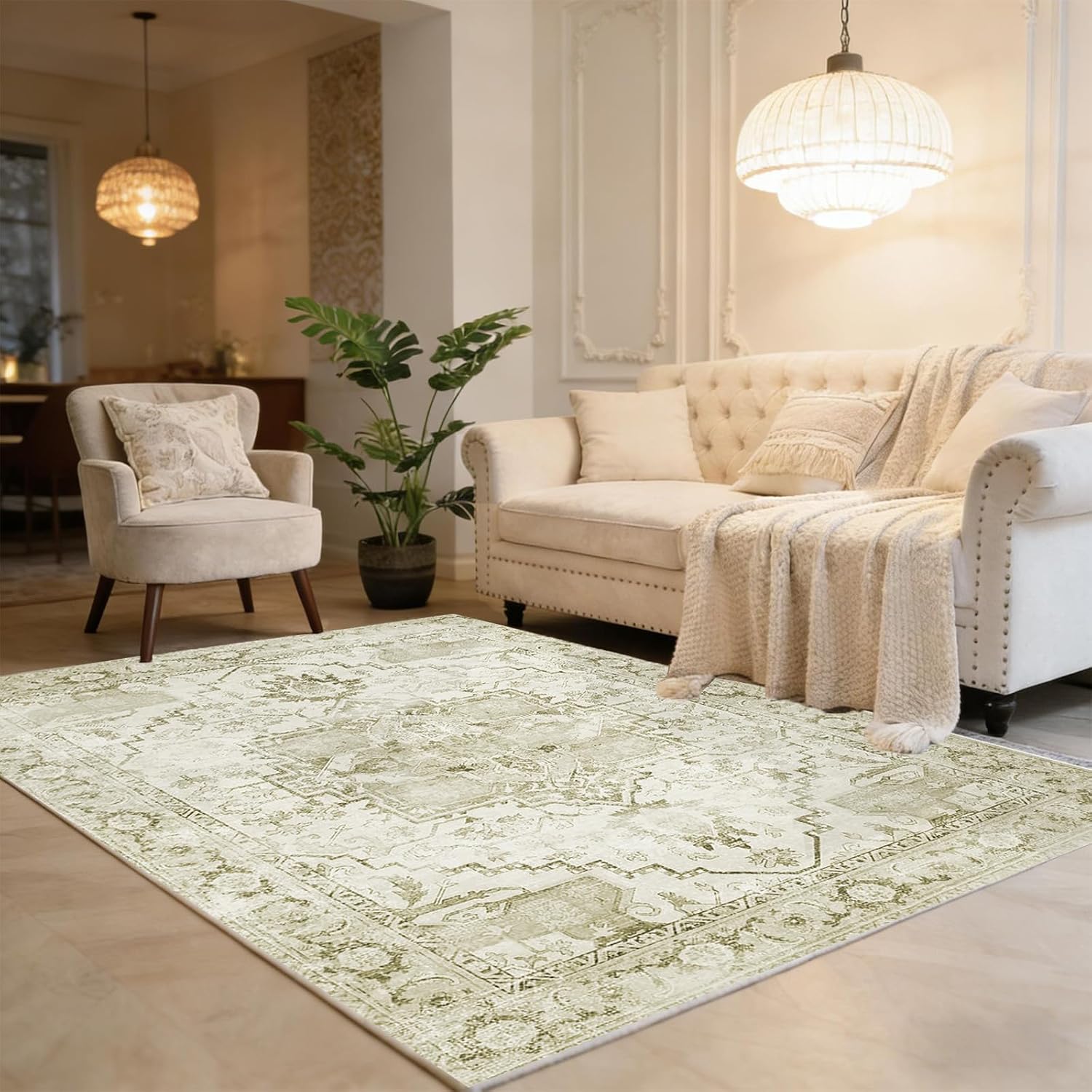 Alfombra abstracta lavable color beige, alfombra minimalista con antideslizante, pelo corto ultrasuave con parte inferior antideslizante, para salón, dormitorio, comedor (abstracta beis, 160 x 230