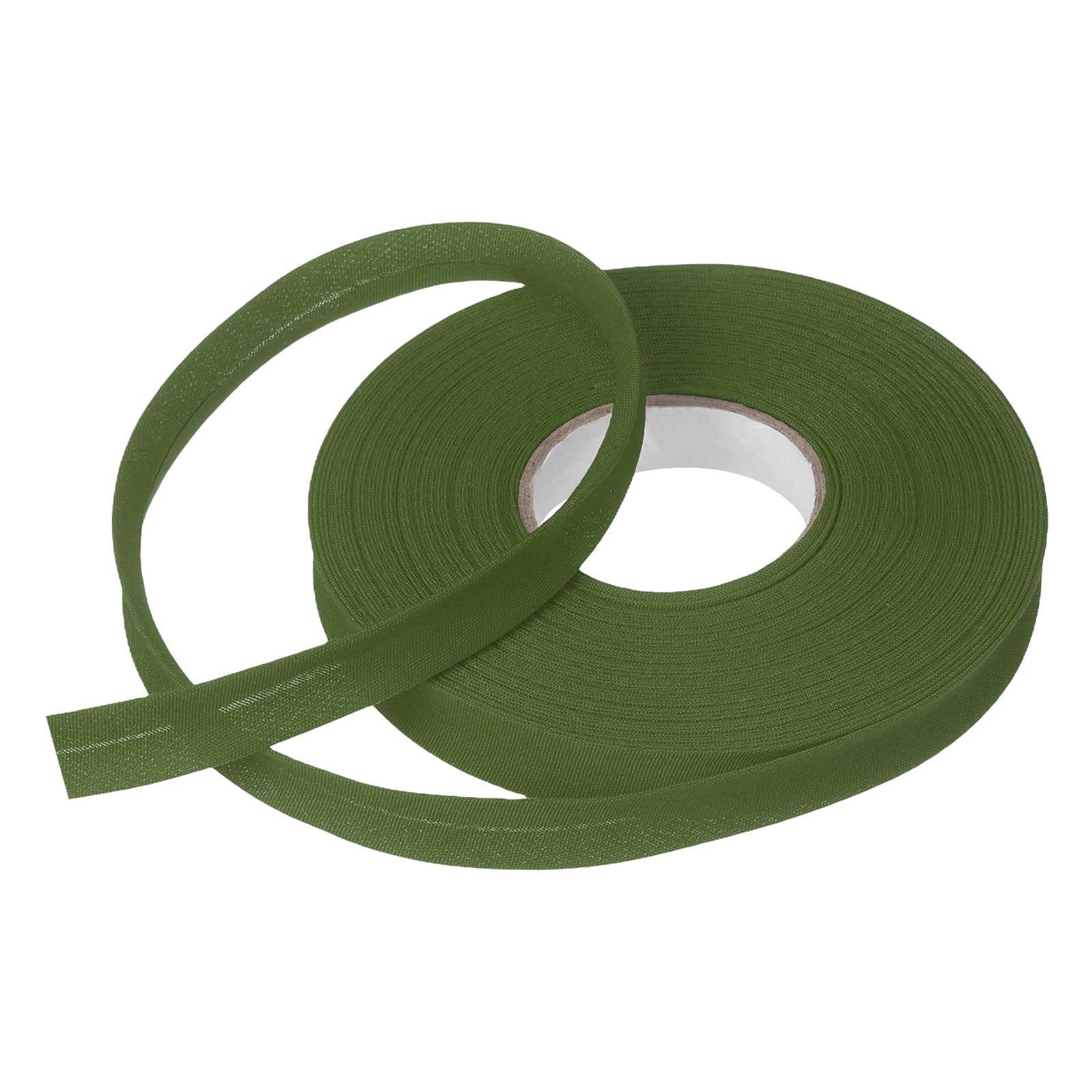 sourcing map 1/2 Inch Single Fold Bias Tape Polyester Continuous Bulk Bias Tape for Sewing,Seaming Quilting Hemming Binding Crafts (Dark Green 15 Yards) โ image 1