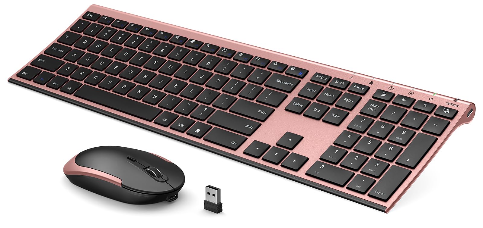 Amazon.com: Wireless Keyboard Mouse, Vssoplor Silent Full-Size