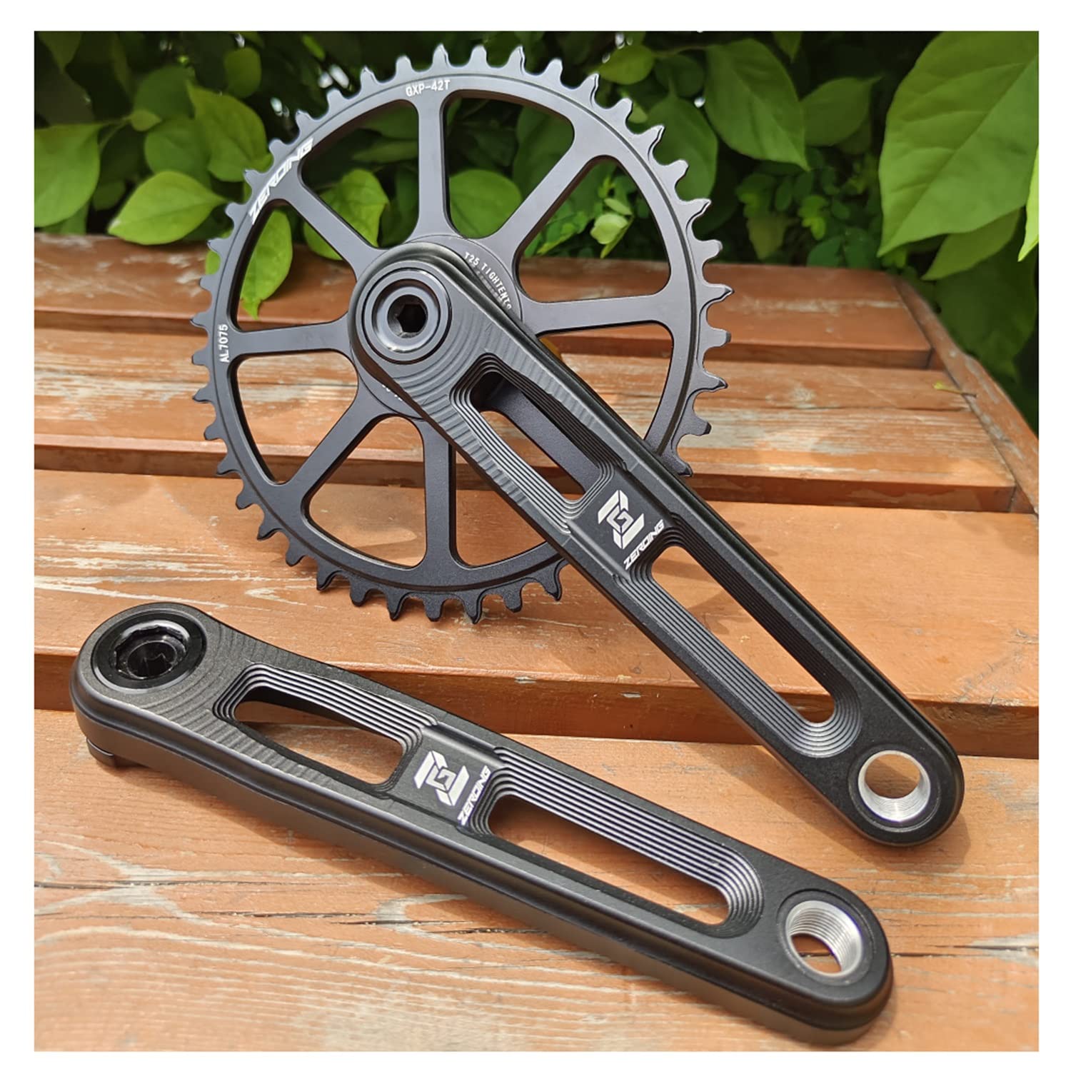 Rower szosowy GXP Hollow zintegrowany zestaw korbowy 165 mm 40 do 50T wąska szeroka pojedyncza tarcza łańcuchowa stop CNC lewa prawa para