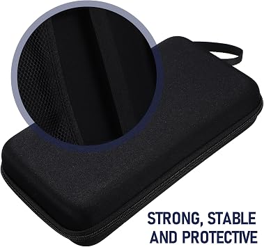 Portable Microphone Storage Case Hard Mic Protective Carrier Bag with Zipper for Travel and Stage Use