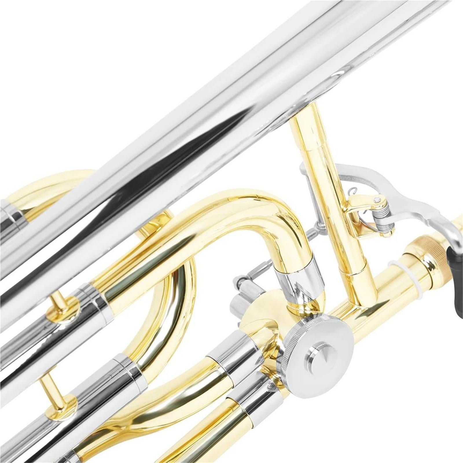 Professionnelle Trombone Trombone Ténor En Si Bémol Laiton Laqué Et Plaqué Or Instrument De Musique