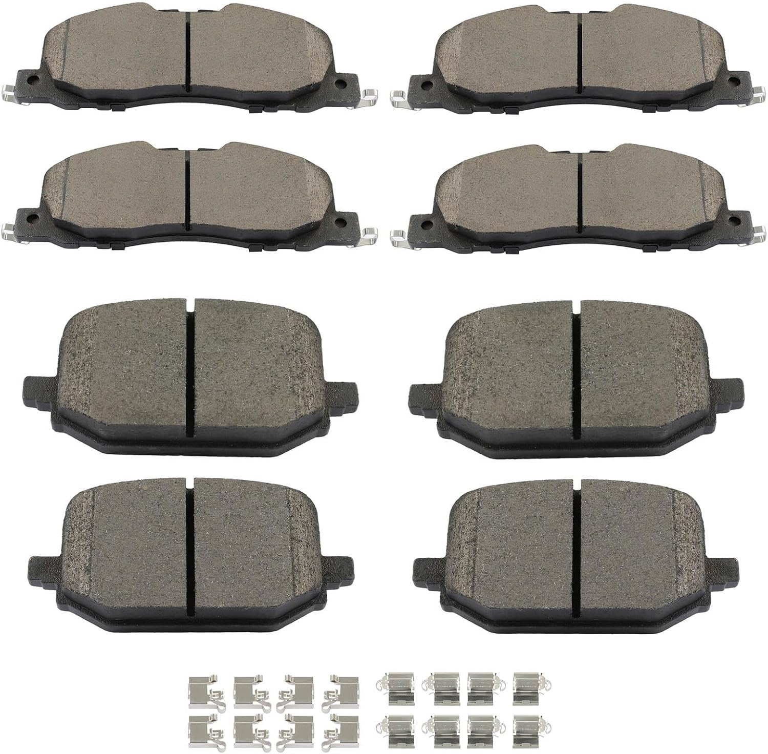 Front Rear Brake Pads 8PCS D2230-9469 D2232-9471 compatible for 2020-2023 For Ford For Explorer