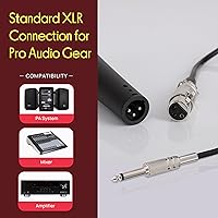 Vista 5 de Pyle PDMIC59 - Micrófono vocal dinámico profesional, micrófono de mano dinámico cardioide unidireccional con interruptor de encendido/apagado
