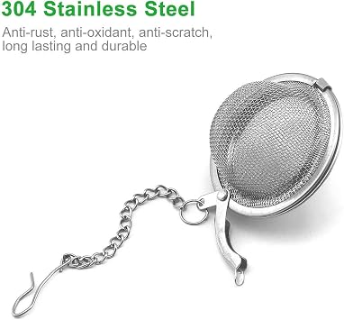 GOLF Tea Infuser,Extra Fine Mesh Tea Cup Filter Silicone Handle Stainless Steel Tea Strainer for Brew Loose Leaf Tea (12Pcs Tea Infuser)