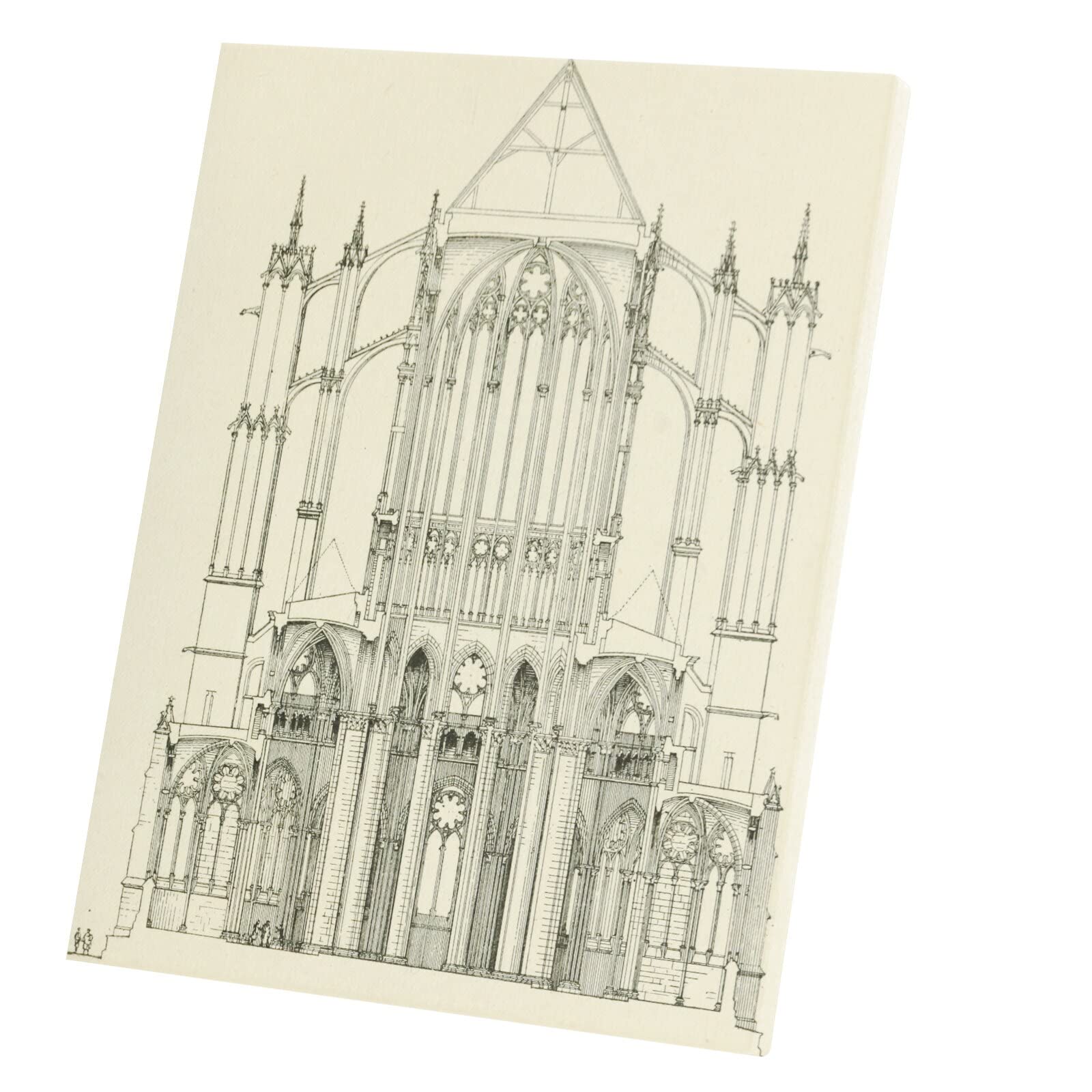 Tableau architecture Notre-Dame de Paris dessin plan toile 60x76 - 5