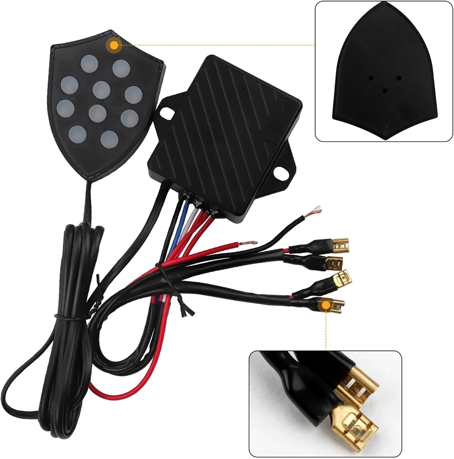 Universal Electronic Horn 10 Sound Musical Controller Regulator Monitor Snail Trumpets Electric Siren Automotive Accessories Replace car Horn