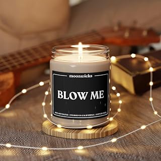 Blow Me Soy Wax Candle, Eco,Friendly 9oz Funny Home Decor Gift for Couples, Soy Wax Candles, Scented Soy Candle, Home Decor Candle