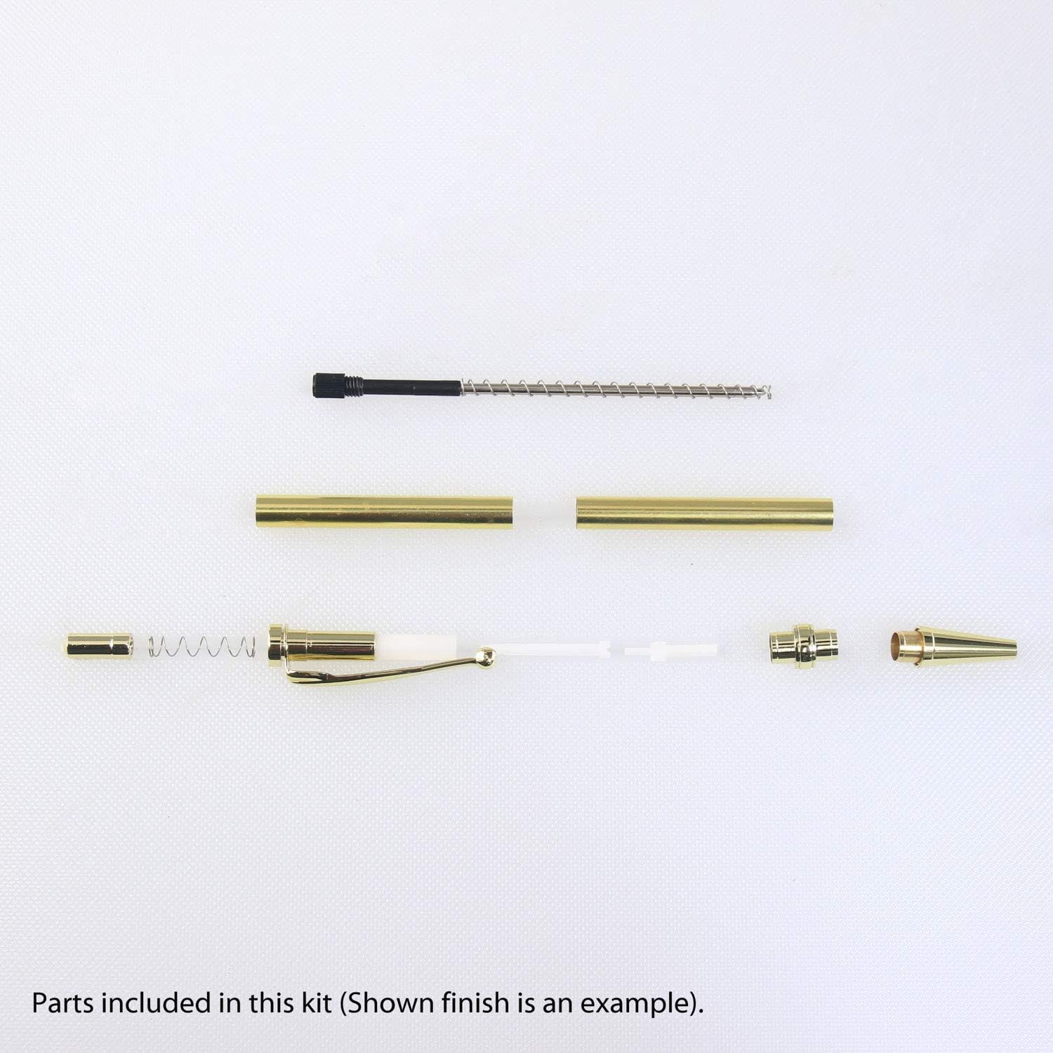 Legacy Woodturning, Fancy Click Pen Kit - Gun Metal, 10 Pack