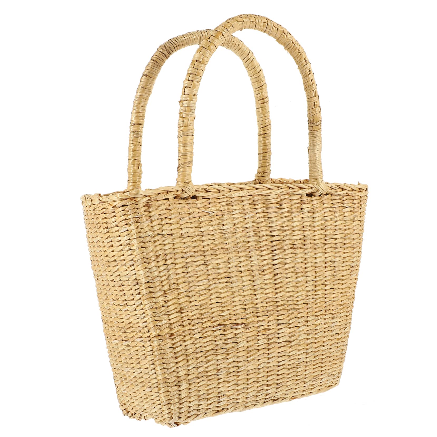 SOIMISS 2pièces Tissé Pour Plage Cabas Artisanal Élégant Pour Shopping Et Sorties Été à Main Pratique Et Léger Avec Poignées