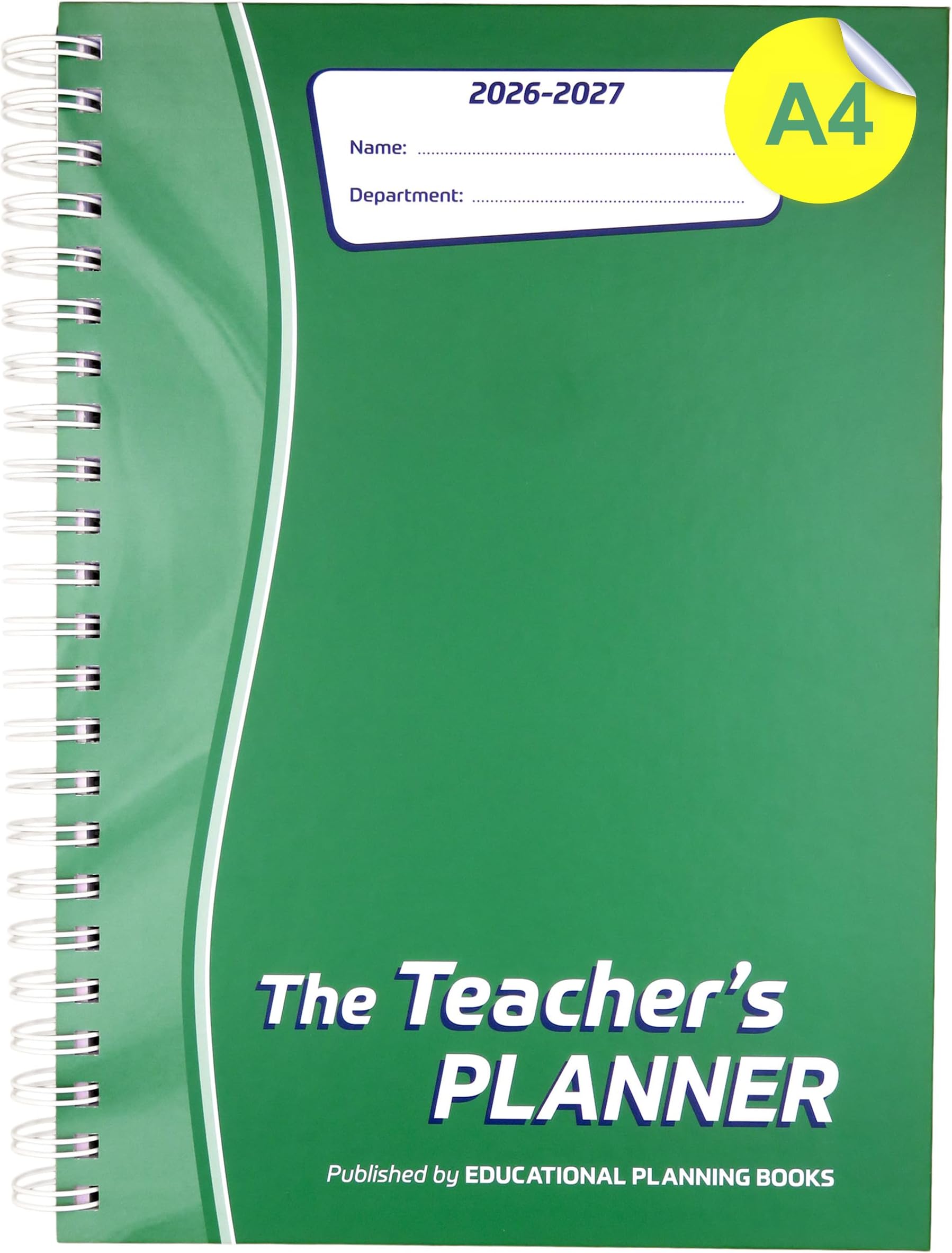 The Teachers Planner 2026-2027 for Secondary School – A4 – Ten Period Day – Page-a-Day & Undated, with Dedicated Pages for Year Planning, Exams, Marking and more (TP5-G)