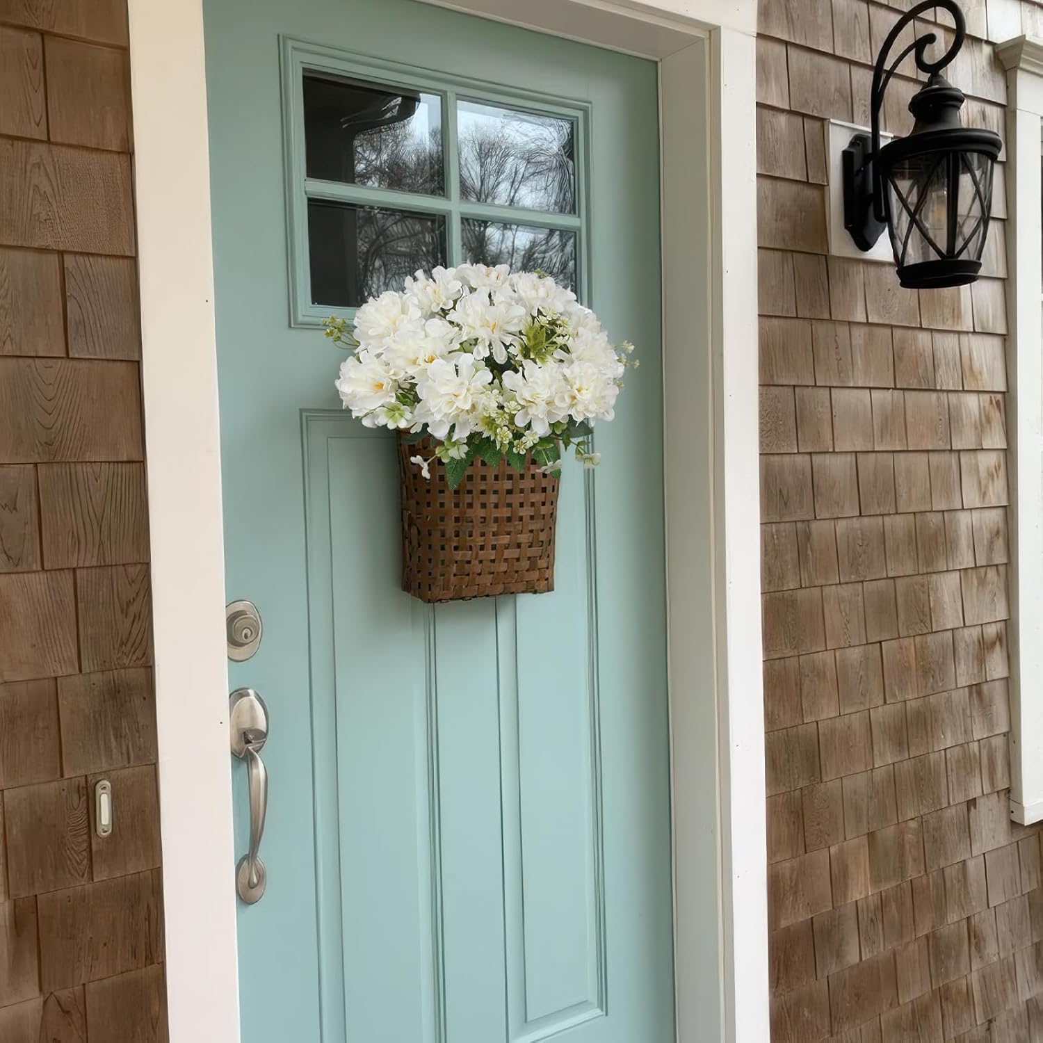 3 Pcs Artificial Flowers for Outdoors White Faux Geraniums Bush UV Resistant Artificial Topiary Potted Silk Flowers Outdoor for Planters Hanging Basket Window Front Porch Garden Patio Decor - Image 7