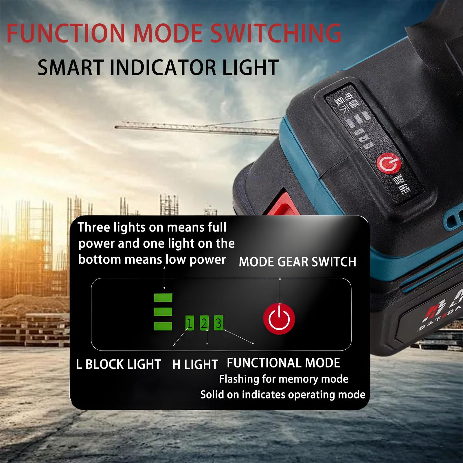 Pistola Remachadora InaláMbrica BateríA, Potencia De 5200 Mah, para Tuercas M3 M4 M5 M6 M8 M10 M12