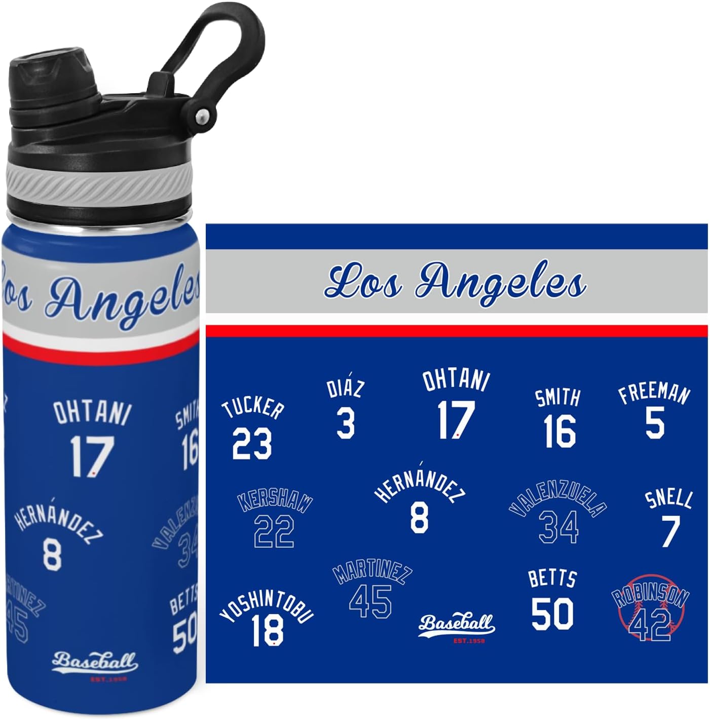 22 OZ Yankee Water Bottle Stainless Steel, Yankee Insulated Tumbler, New York Baseball Water Bottle, Yankee Gifts For Men Women Kid
