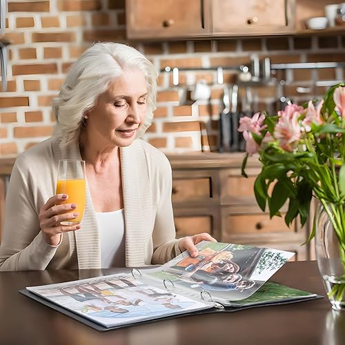 Miniatura 8 de MaxGear Paquete de 30 fundas de fotos para carpeta de 3 anillos de 8 x 10, 60 fotos, protectores de fotos de archivo, protector de hojas de fotos,