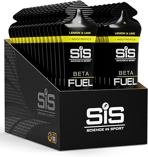 Science in Sport BETA Fuel + Nootropica Gel 30 x 60ml Zitrone und Limette - Ener