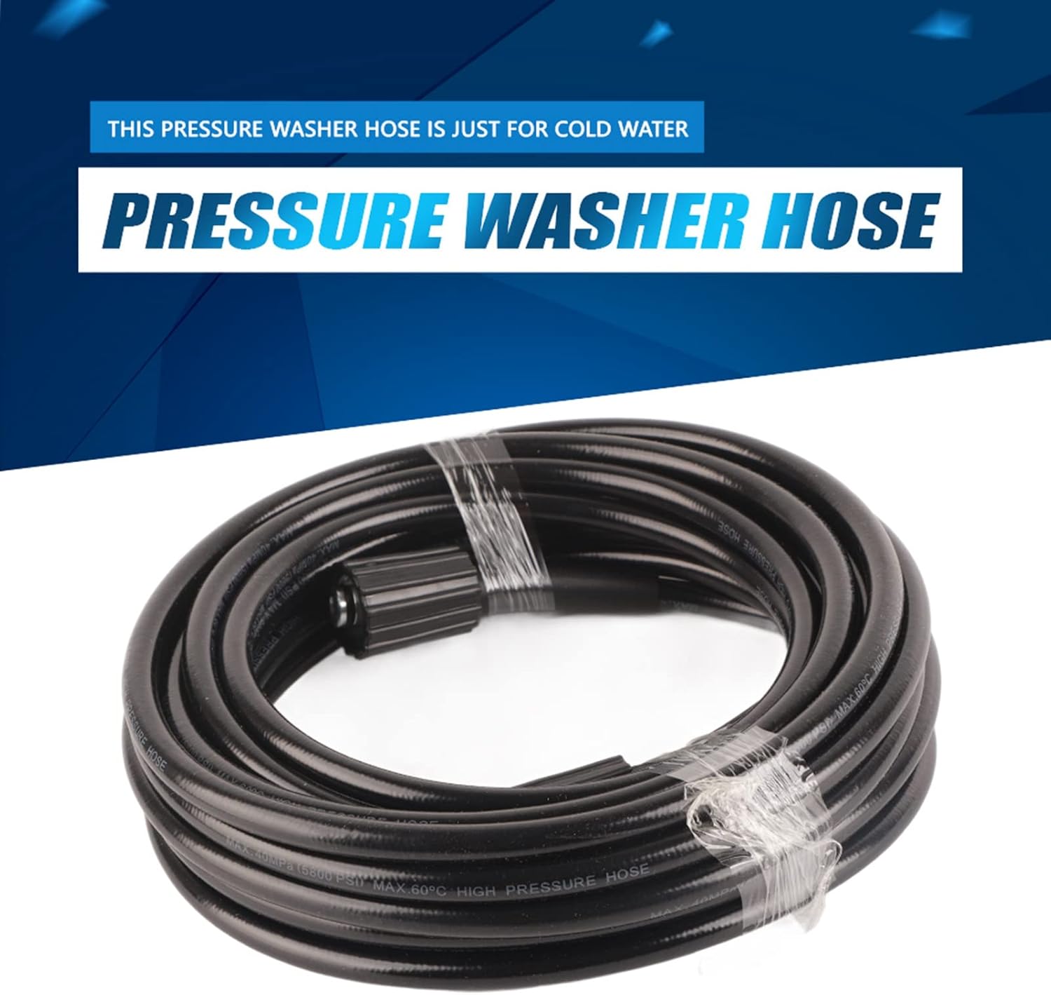 2 Pcs 10M High Pressure Washer Replacement Extension Hose for M22 Cleaning Gun Kink