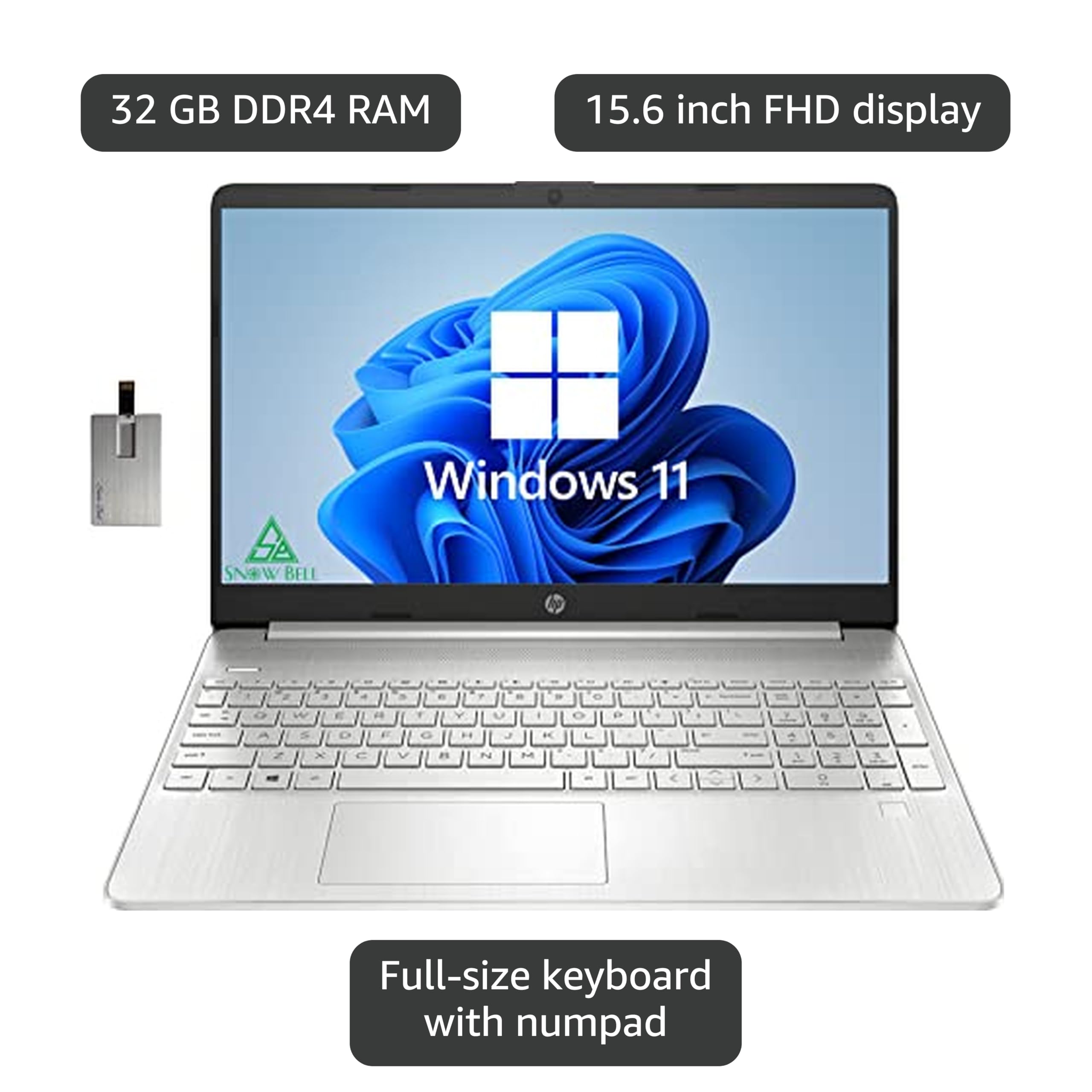 Amazon.com: HP 2022 15.6 FHD Laptop Computer, 11th Gen Intel Core