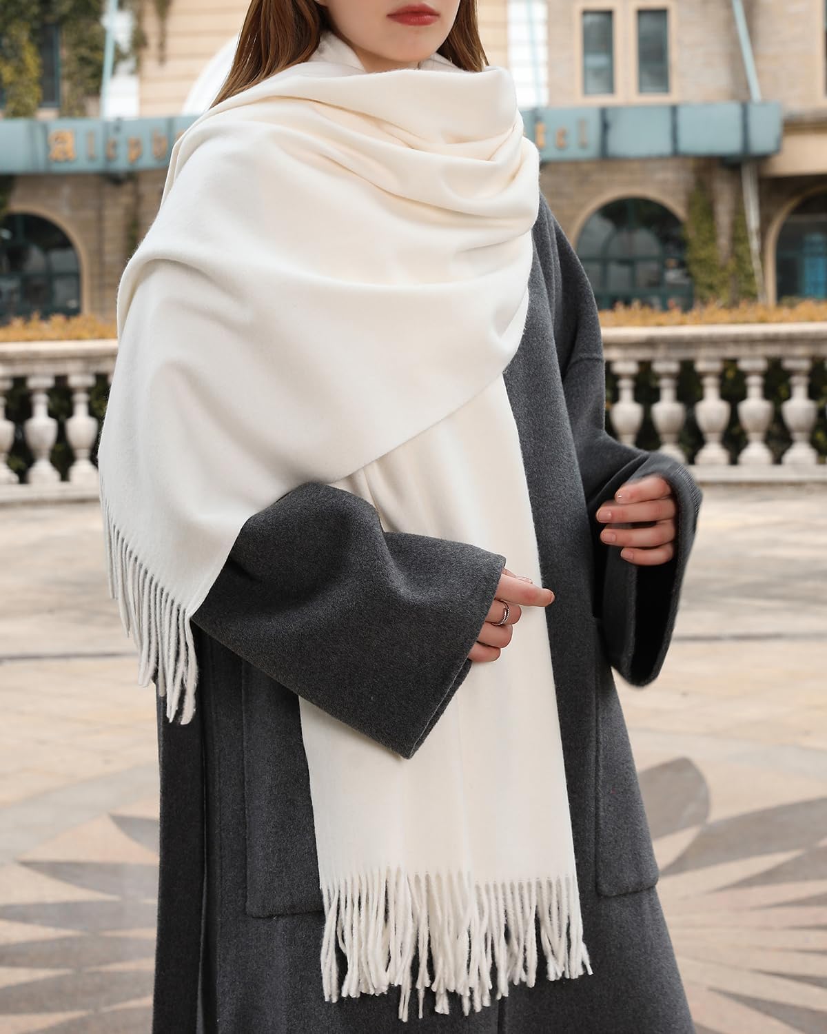 Winter Scarfs for Women Pashmina Shawls Wraps |Womens Thicken Shawl Wraps Warm Cozy Cashmere Touch Scarves - Image 3