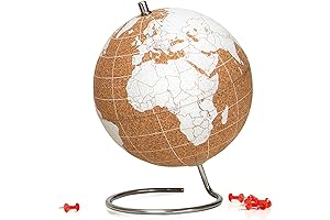 Embark on a Worldwide Cork-Globe Adventure with Push Pins!