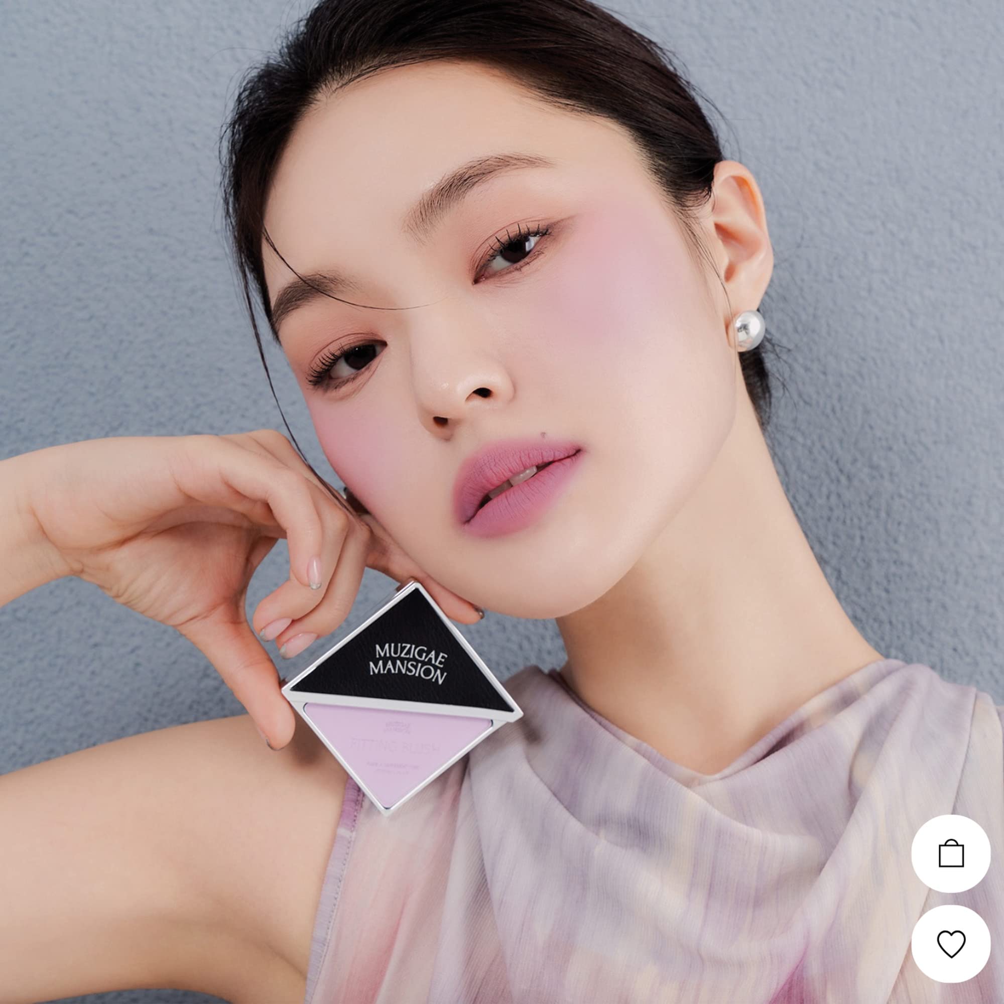 MUZIGAE MANSION FITTING BLUSH Vegan Powder Lightweight, Smooth, Blendable, Face Enhancing Makeup Color (Odd)