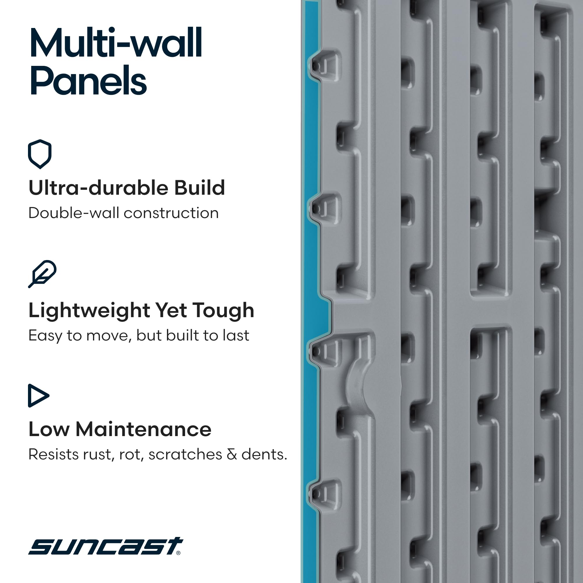 Suncast XL Deck Box - 200 Gallon Weatherproof Storage -6 Suncast XL Deck Box - 200 Gallon Weatherproof Storage -6