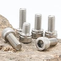 Vista 6 de Tuercas y pernos M2 M3 M4 M5, surtido de pernos métricos de acero inoxidable 304 (arandelas de bloqueo y planas), surtido de tornillos métricos