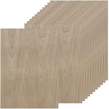 10Pcs 16 x 12 x 1/16 Inch Walnut Plywood Sheets Unfinished Plywood Sheet for Arts and Crafts, Painting, Pyrography, Wood Engraving, Architectural Models, Wood Burning, Laser