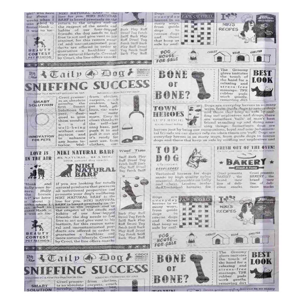 Croci Super Nappy Newspaper - Super chłonne maty higieniczne dla psów 57x54 cm - 60 sztuk, Traverse jednorazowe psy i zwierzęta, antyzapachowe i odporne na rozdarcie