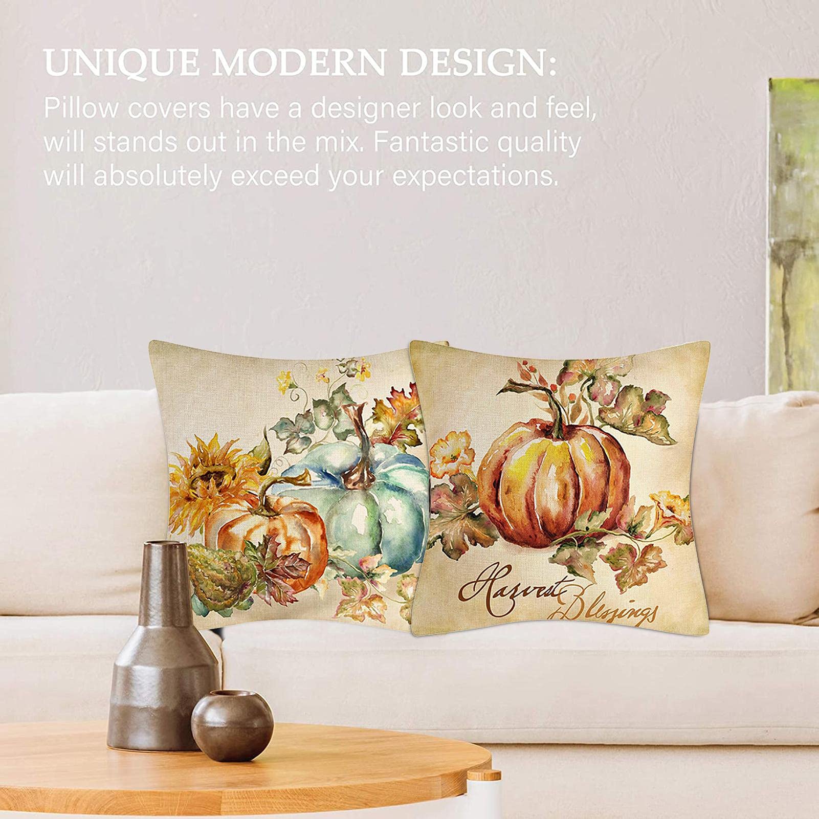 Federa Cuscino 40x50 Cm Motivo Zucca MFGNEH Copricuscino Autunnale 40 X 50 Cm Ciao Zucca Autunno Copricuscino Divano Per Ringraziamento