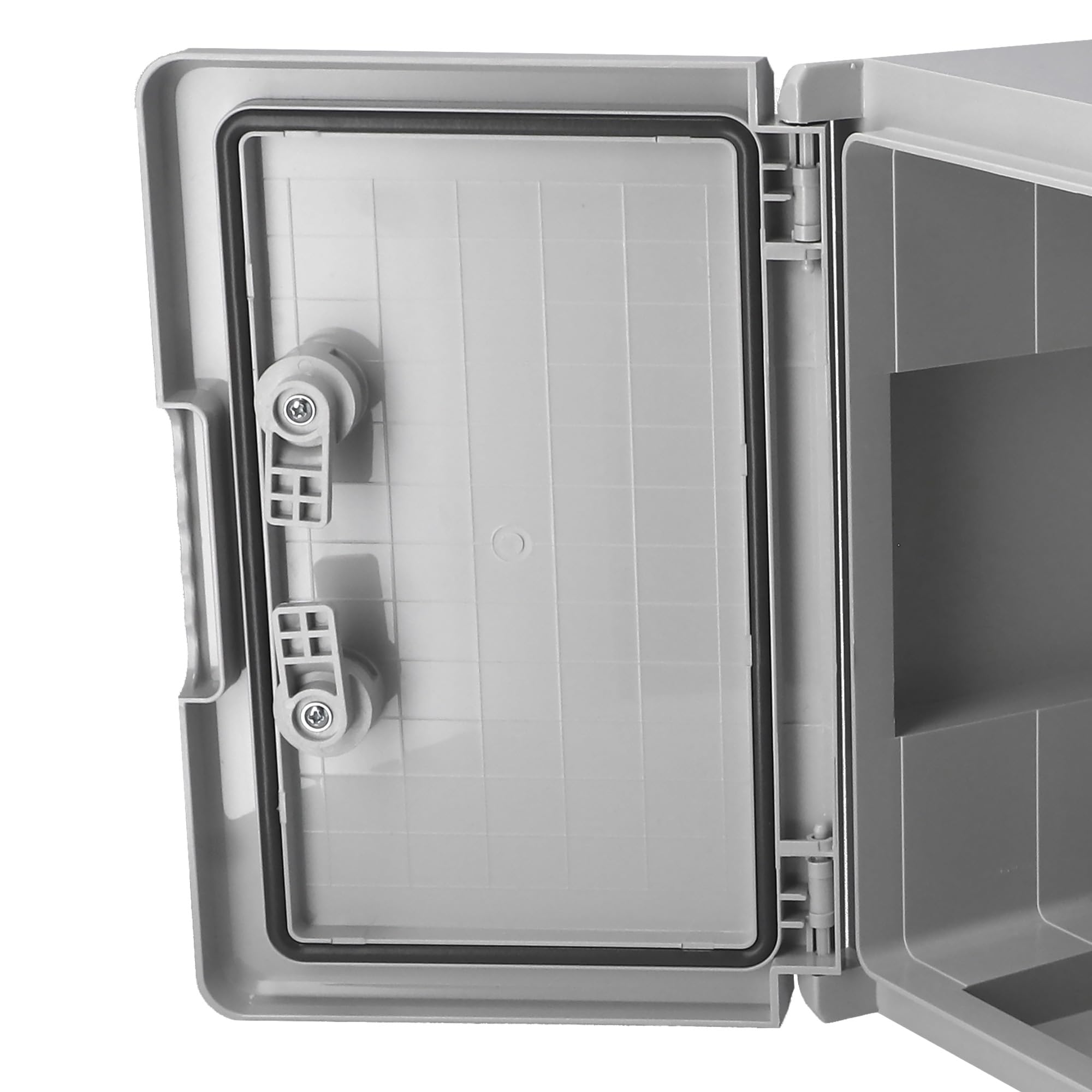 EDO Quadro Elettrico da Parete 300x400x220 mm IP65 Grigio - Scatola di Distribuzione in ABS con Piastra di Montaggio Zincata - Armadietto per Impianti Elettrici da Esterno e Interno