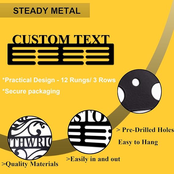 Medal Holder Personalized Medal Hanger Display Holder Tiered Award Rack Medal Rack Medal Wall Hanger Display