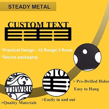 Medal Holder Personalized Medal Hanger Display Holder Tiered Award Rack Medal Rack Medal Wall Hanger Display