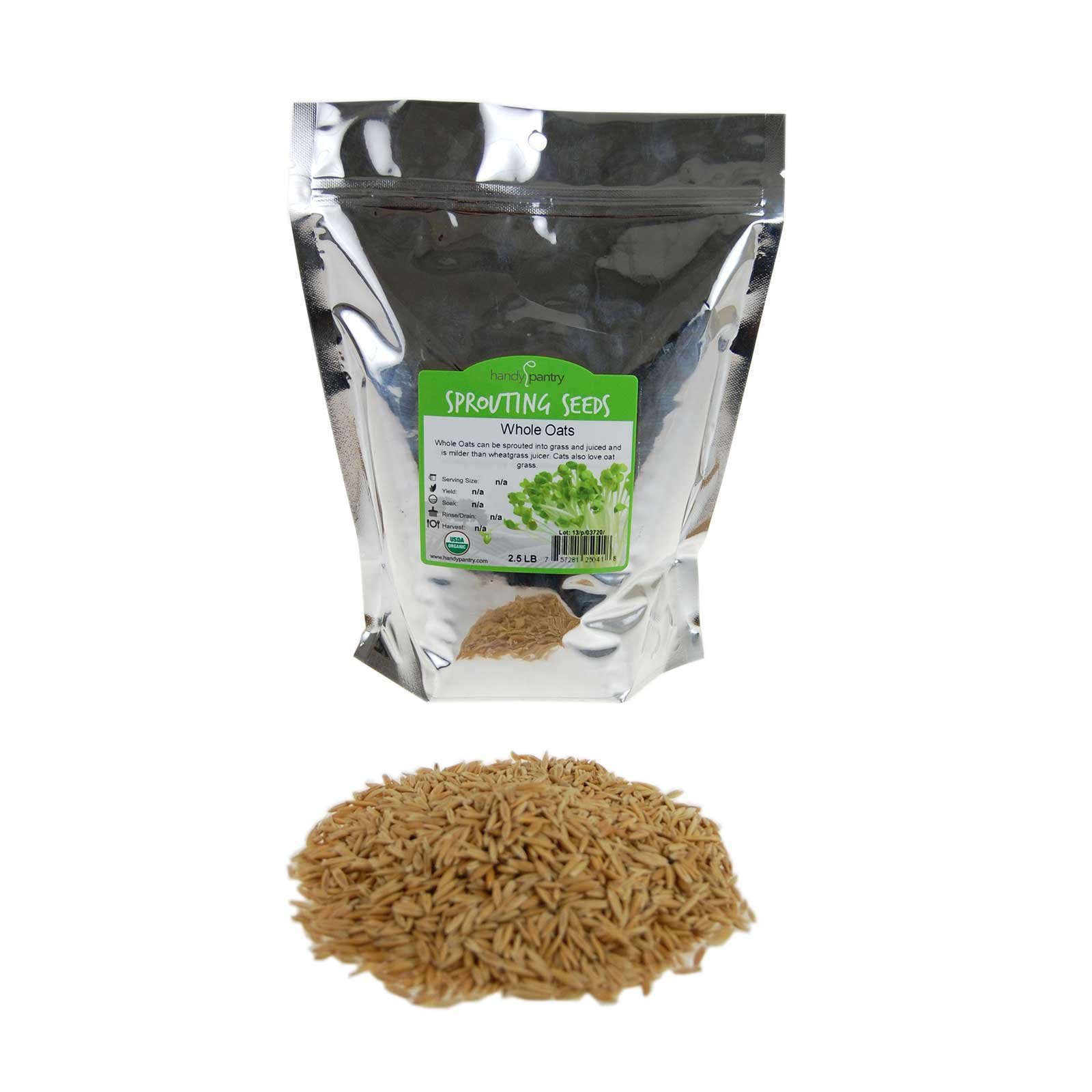 2 Lb Non Gmo Organic Whole Oat Groats W Husk Gluten Free