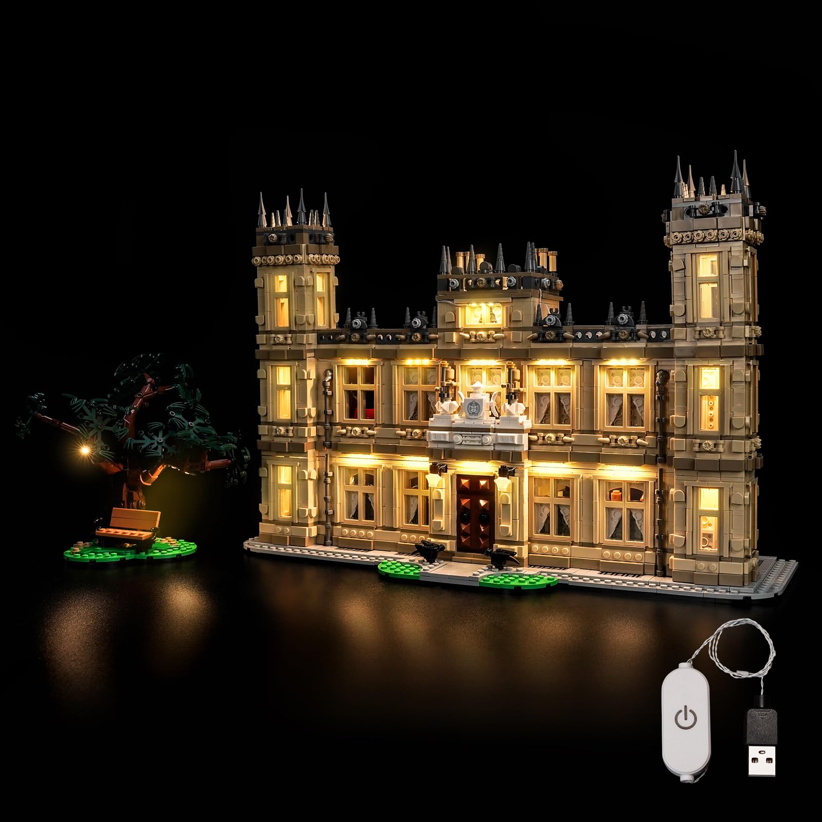 BrickBling Set di luci a LED compatibile con Lego Downton Abbey 21373