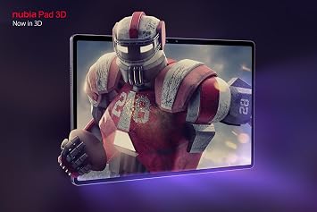 ZTE Nubia Pad 3D Tablet LPD20W Naked Eye 3D Android 12 / 12.4 inch / Snapdragon 88 / RAM 128 GB / ROM 8 GB / 9070 mAh / 33 W Rapid Charging / 3D Conversion / No Special Glasses Required